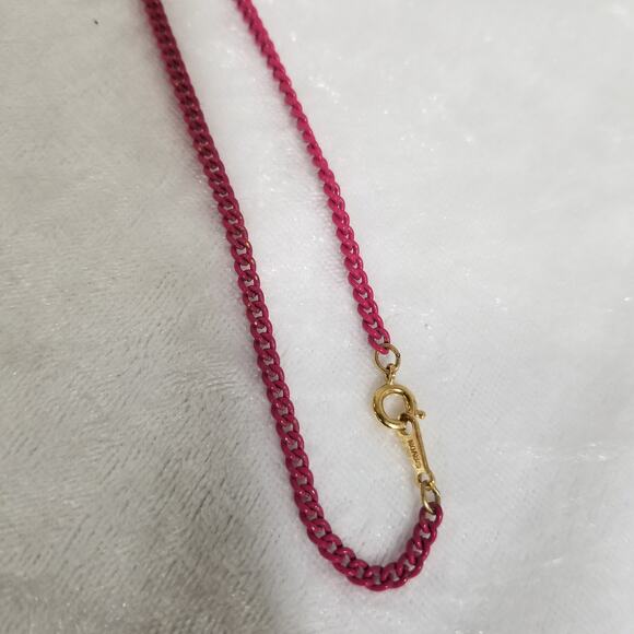 Avon vintage 32" fushsia chain 1.1375 - Picture 9 of 9